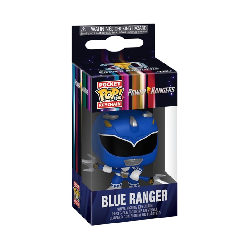 Power Rangers 30th Anniversary - Blue Ranger Pop! Keychain/Product Detail/Pop Vinyl Keychains