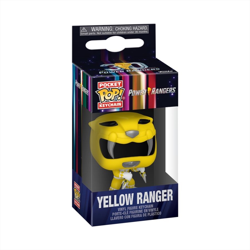 Power Rangers 30th Anniversary - Yellow Ranger Pop! Keychain/Product Detail/Pop Vinyl Keychains