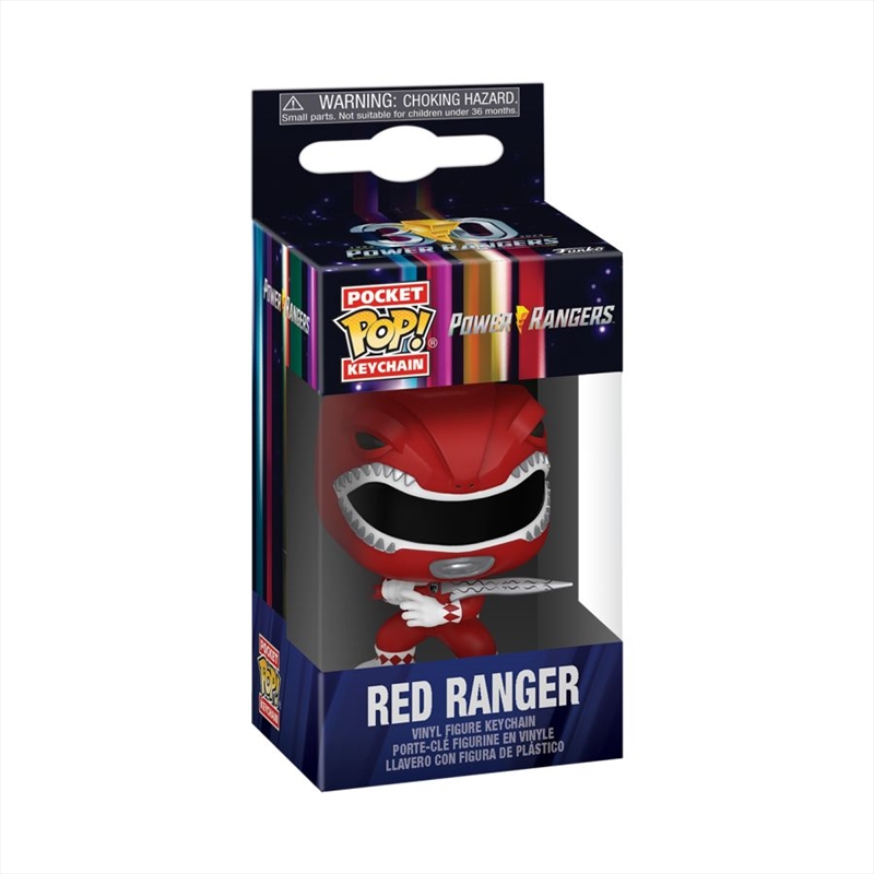 Power Rangers 30th Anniversary - Red Ranger Pop! Keychain/Product Detail/Pop Vinyl Keychains