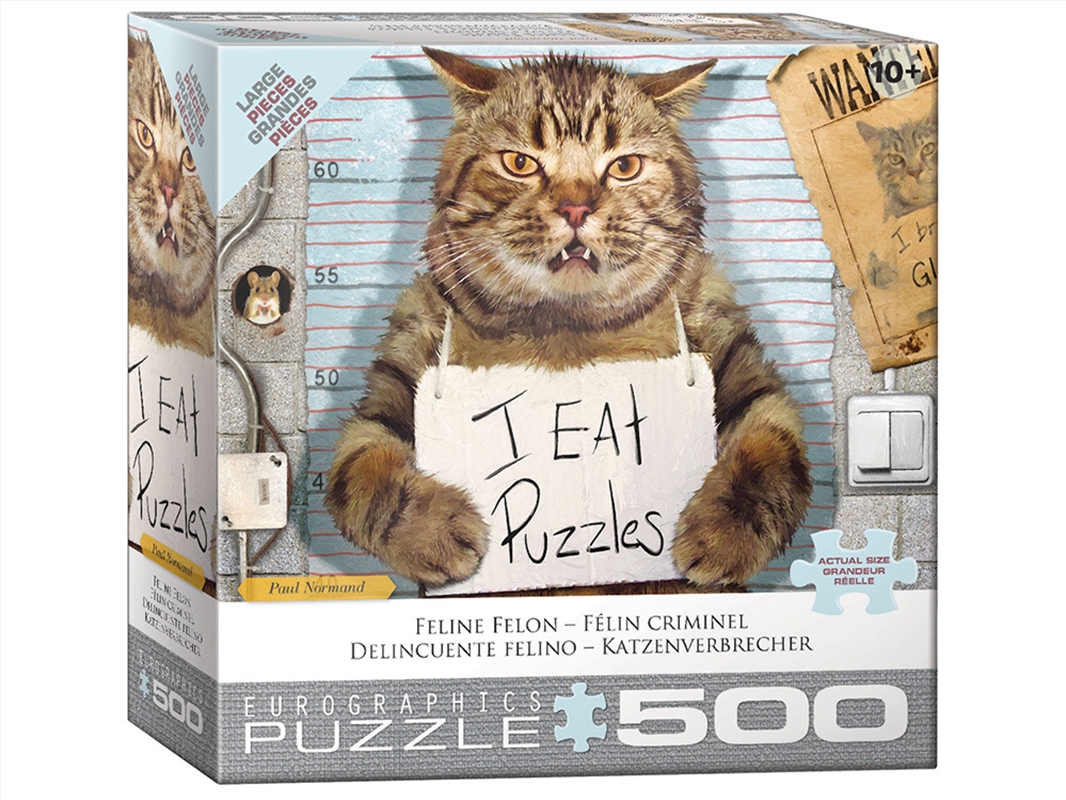 Feline Felon 500 Piece Xl/Product Detail/Jigsaw Puzzles