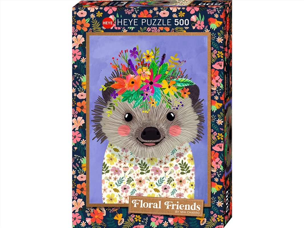 Floral Friends, Hedgehog 500 Piece/Product Detail/Jigsaw Puzzles