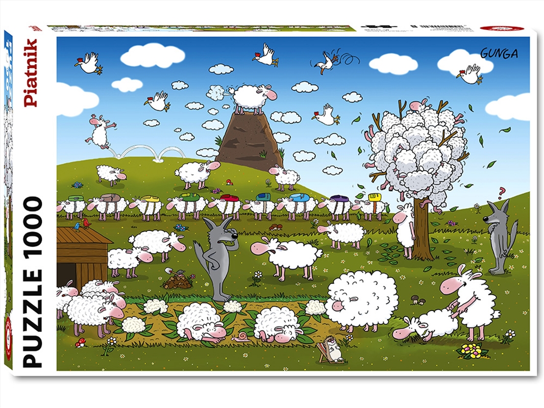 Gunga, Sheep In Paradise 1000 Piece/Product Detail/Jigsaw Puzzles