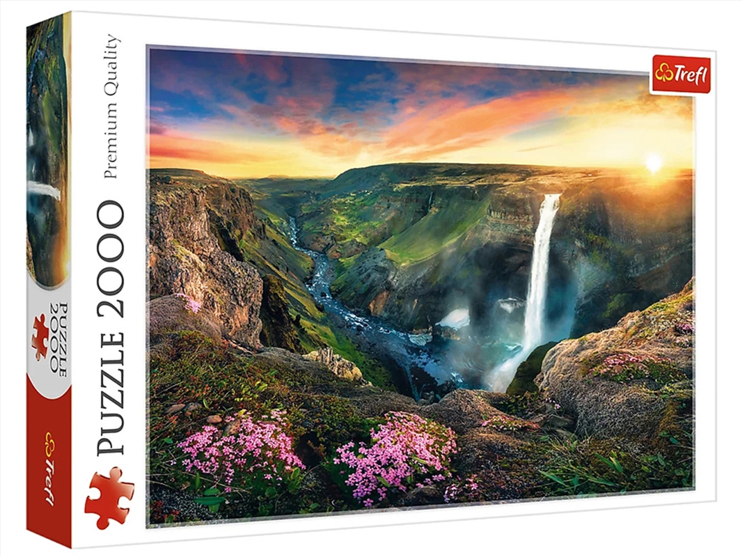 Haifoss Waterfall,Iceland 2000 Piece/Product Detail/Jigsaw Puzzles