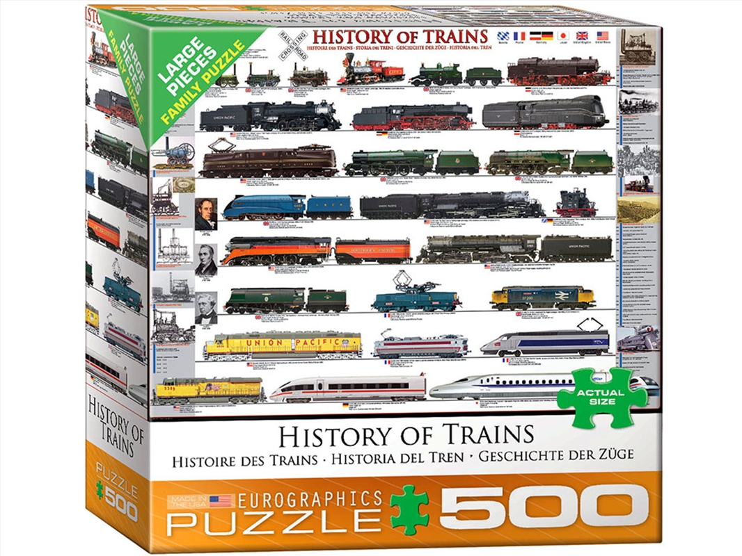 History Of Trains 500 Piece Xl/Product Detail/Jigsaw Puzzles
