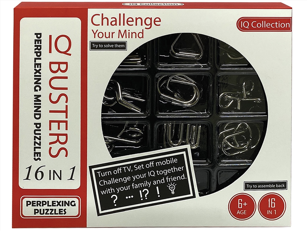 Iq Busters 16 Wire Puzzles Red/Product Detail/Adult Games