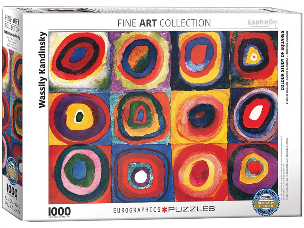 Kandinsky, Color Study Squares 1000 Piece/Product Detail/Jigsaw Puzzles