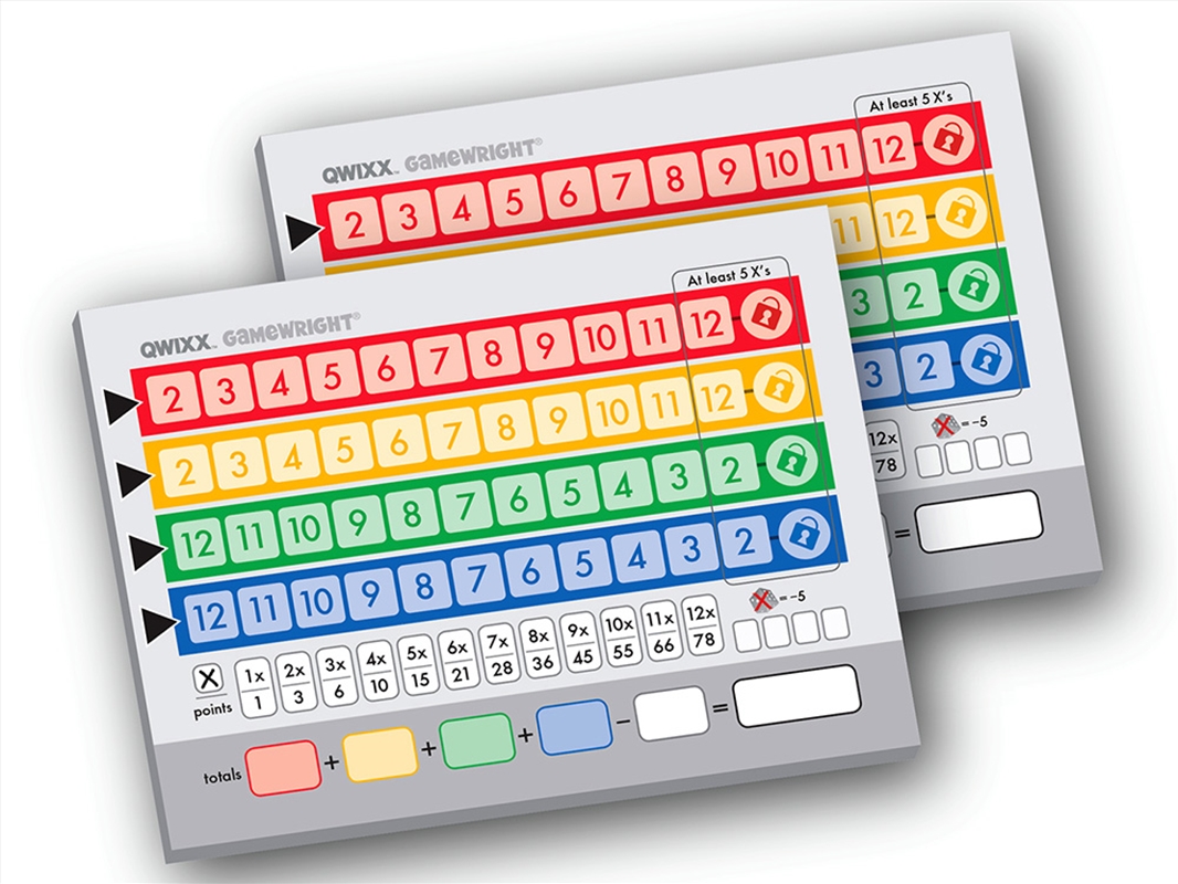 Qwixx Mixx Score Pads/Product Detail/Games