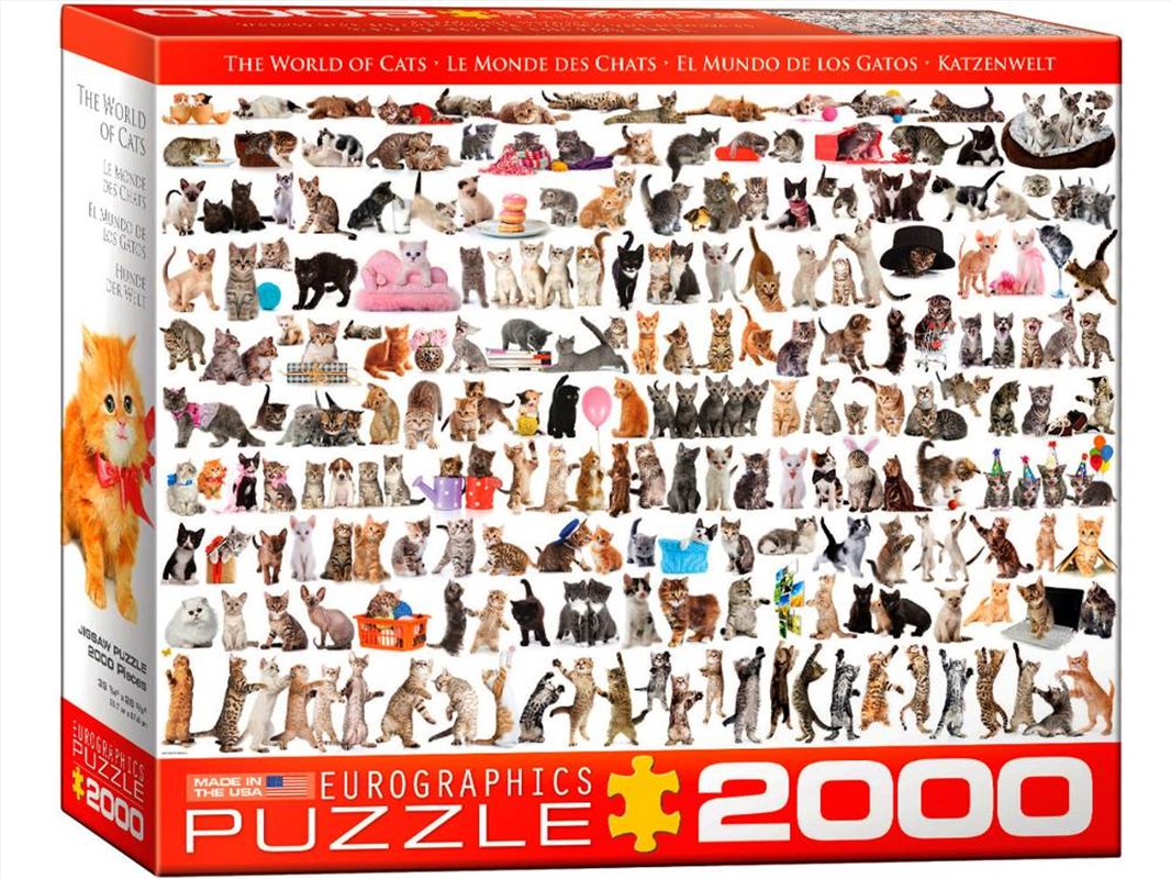 The World Of Cats 2000 Piece Puzzle/Product Detail/Jigsaw Puzzles