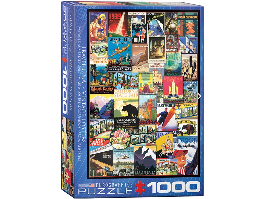 Vintage Ads Travel Usa 1000 Piece/Product Detail/Jigsaw Puzzles