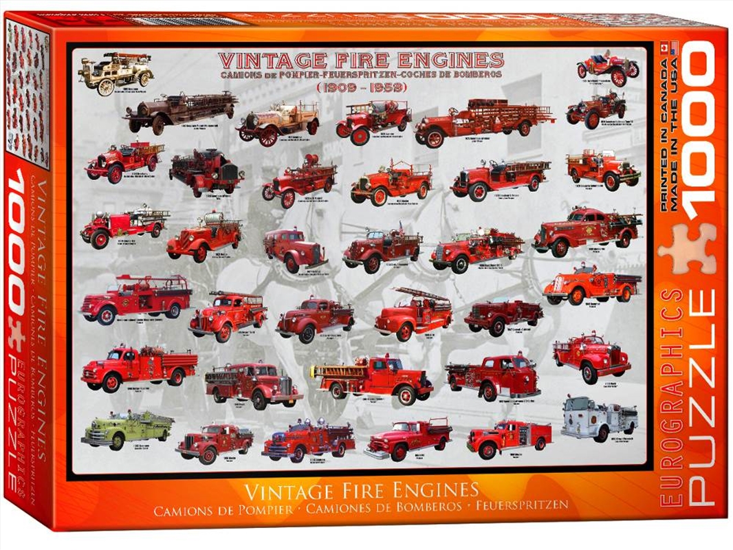 Vintage Fire Engines 1000 Piece/Product Detail/Jigsaw Puzzles