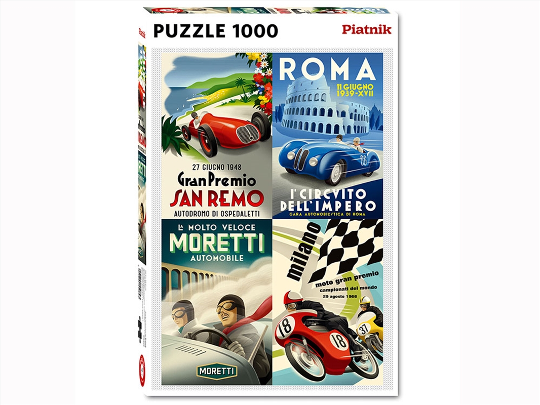 Vintage Italian Auto Posters 1000 Piece/Product Detail/Jigsaw Puzzles