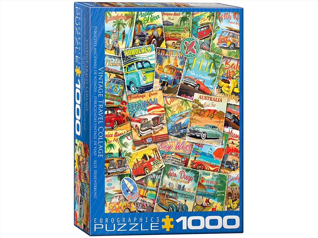 Vintage Travel Collage 1000 Piece/Product Detail/Jigsaw Puzzles