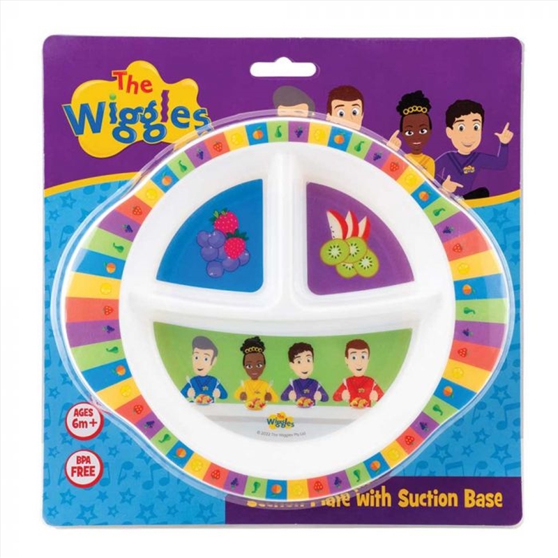 Wiggles Fruit Salad Section Plate With Suction Base/Product Detail/Diningware