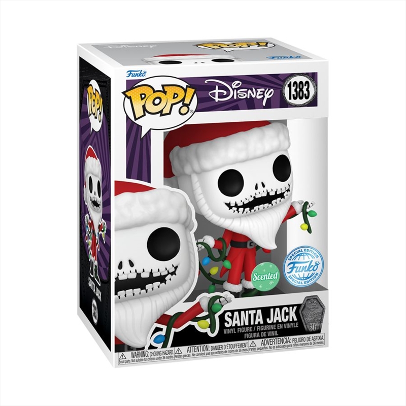 The Nightmare Before Christmas 30th Anniversary - Santa Jack US Exclusive Scented Pop! Vinyl [RS/Product Detail/Movies