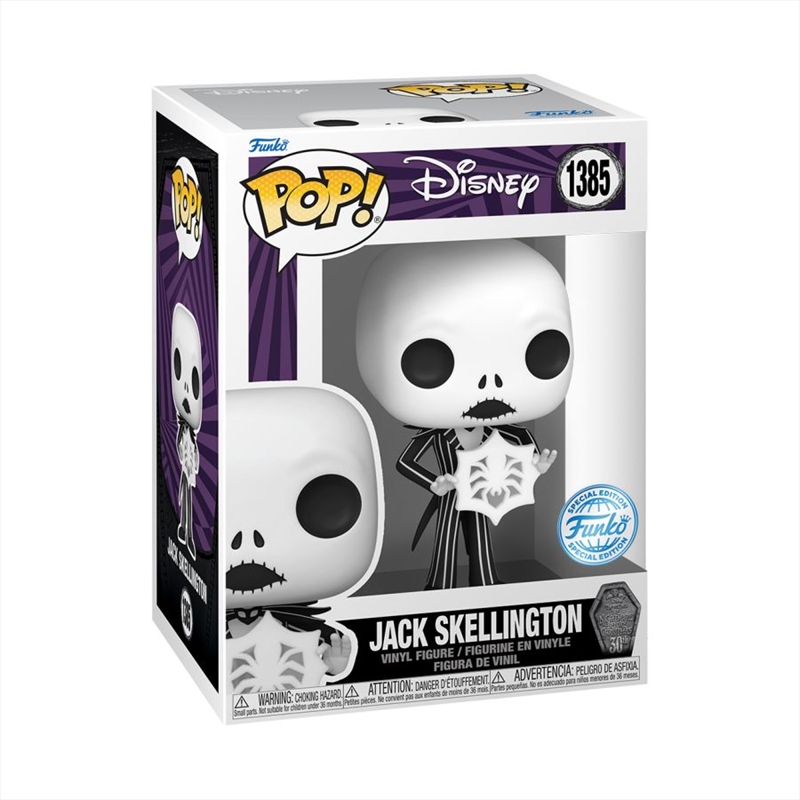 The Nightmare Before Christmas 30th Anniversary - Jack with Snowflake US Exclusive Pop! Vinyl [R/Product Detail/Movies