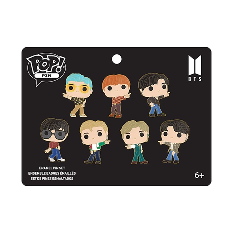 BTS - Band Members Enamel Pin 7-Pack/Product Detail/Buttons & Pins