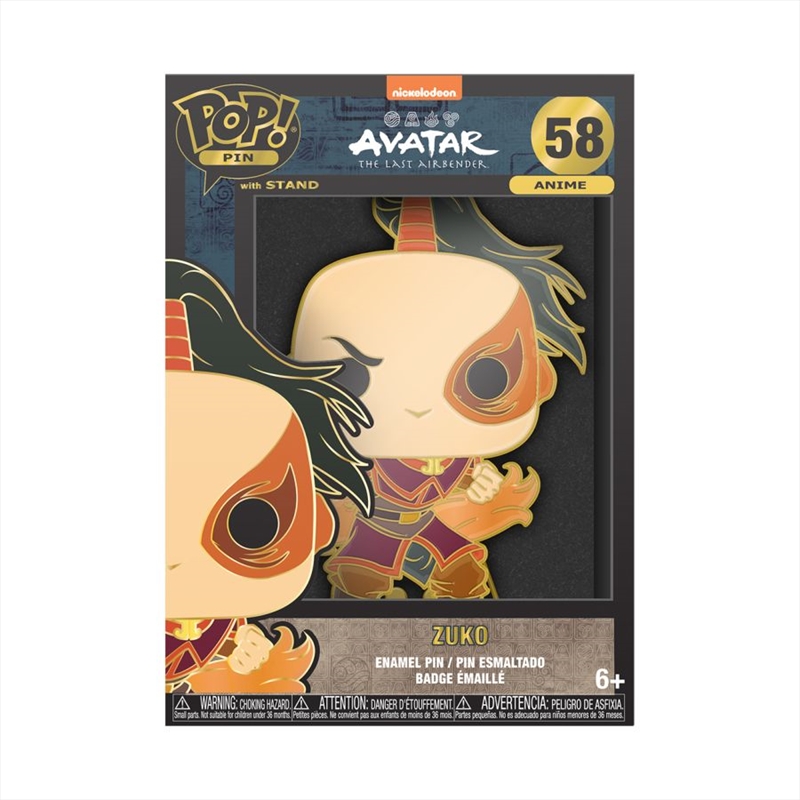 Avatar: the Last Airbender - Zuko 4" Pop! Pin/Product Detail/Buttons & Pins