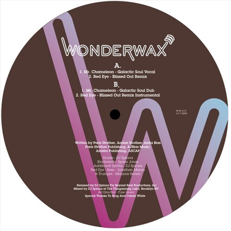 Mr Chameleon / Red Eye (Dj Spinna Remixes)/Product Detail/Dance