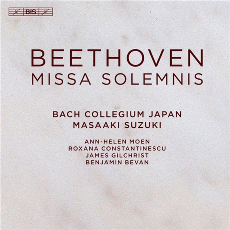 Missa Solemnis/Product Detail/Classical