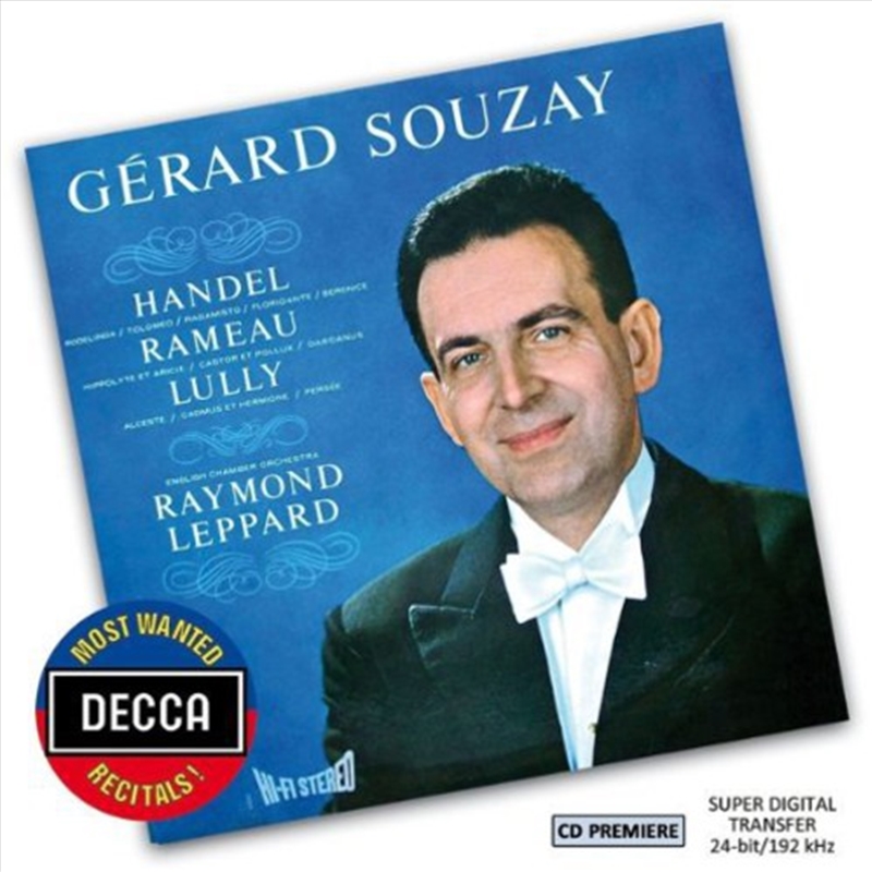 Most Wanted Recitals: Gerald Souzay - Handel Ramea/Product Detail/Classical
