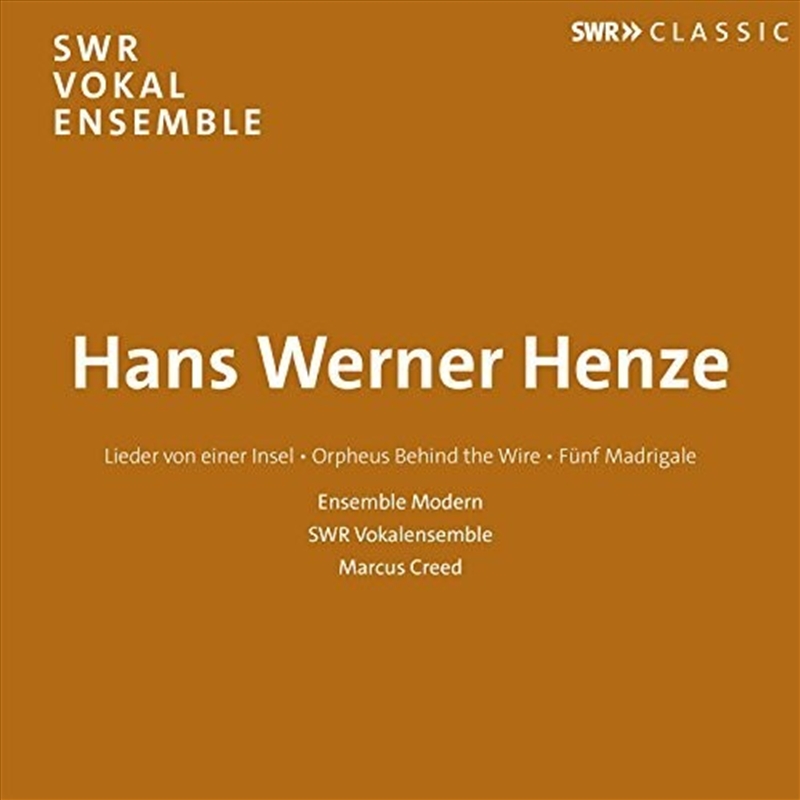 Hans Werner Henze / Lieder Von/Product Detail/Classical