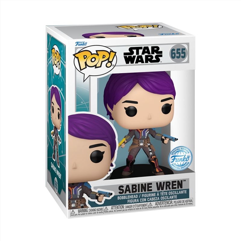 Star Wars: Ahsoka (TV) - Sabine Wren US Exclusive Pop! Vinyl [RS]/Product Detail/TV