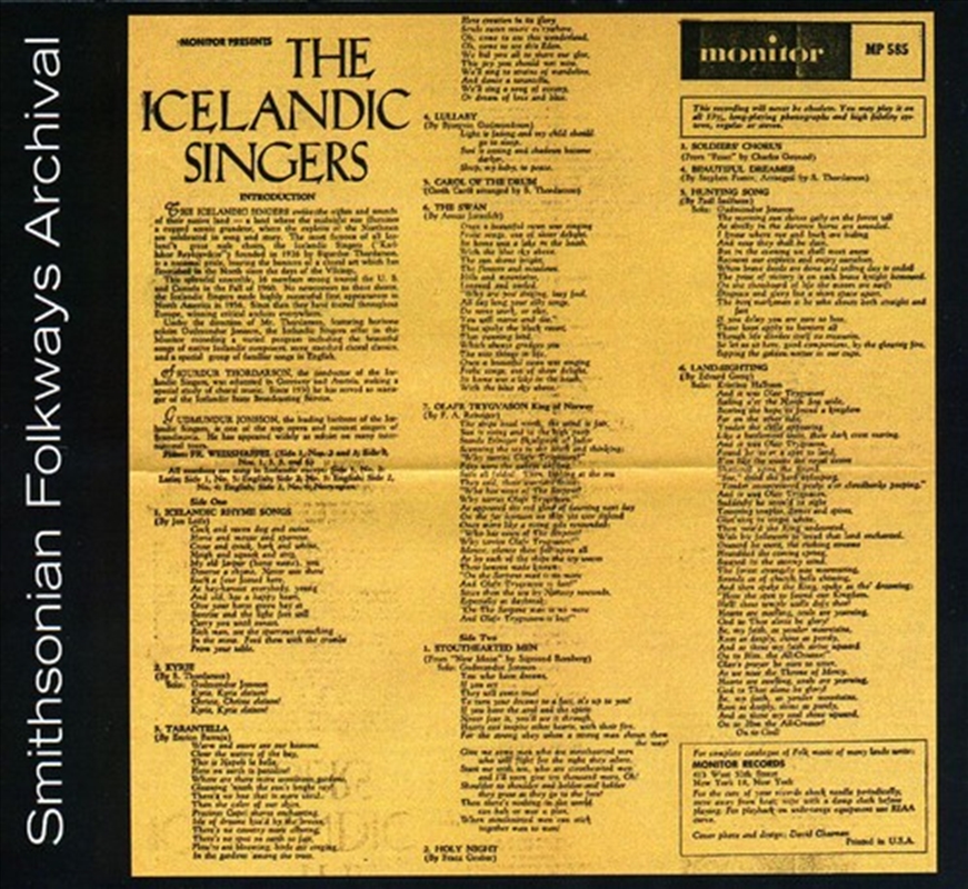 The Icelandic Singers/Product Detail/World