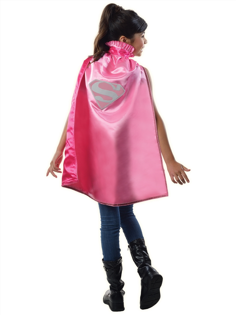 Supergirl Dc Pink Cape - Size 6+ Years/Product Detail/Costumes