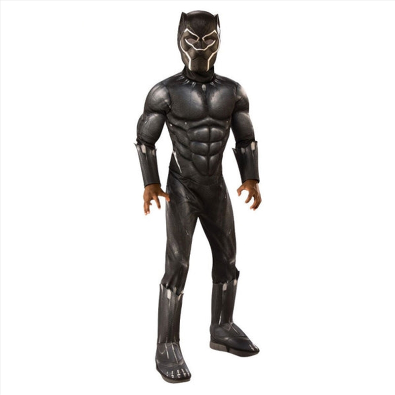 Black Panther Deluxe Costume - Size 9-10 Yrs/Product Detail/Costumes
