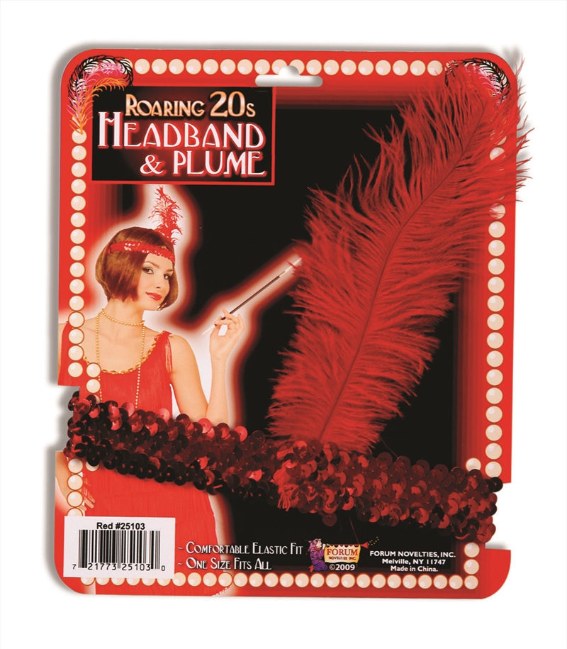 Roaring 20S Headband & Plume - Adult/Product Detail/Costumes