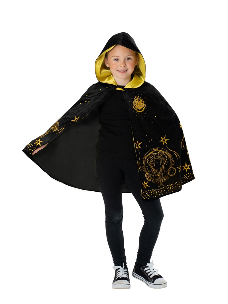 Hogwarts Black & Gold Hooded Robe - Size 6+/Product Detail/Costumes