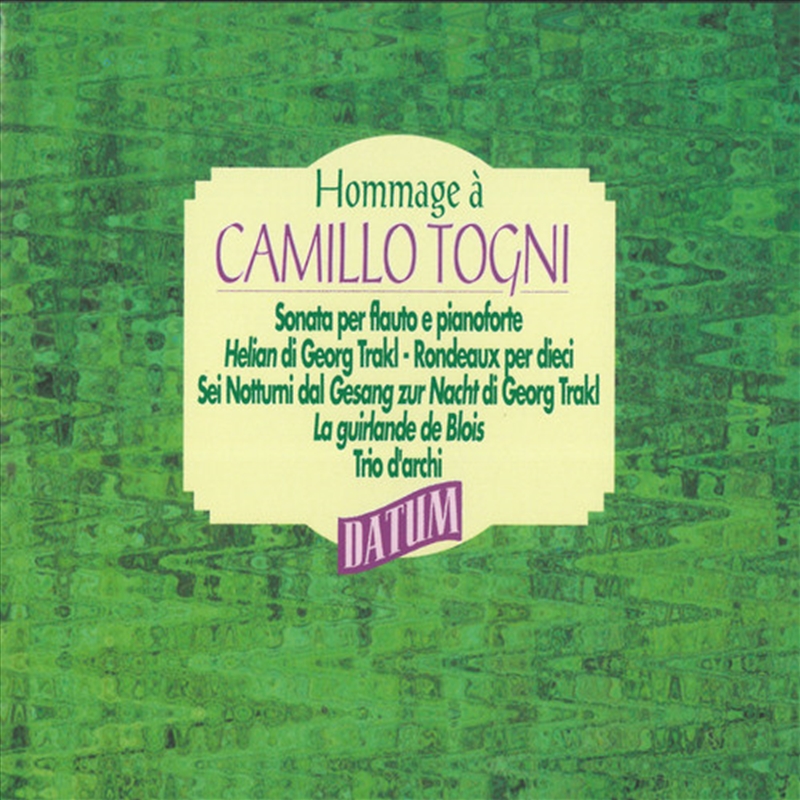 Hommage A Camillo Togni/Product Detail/Classical