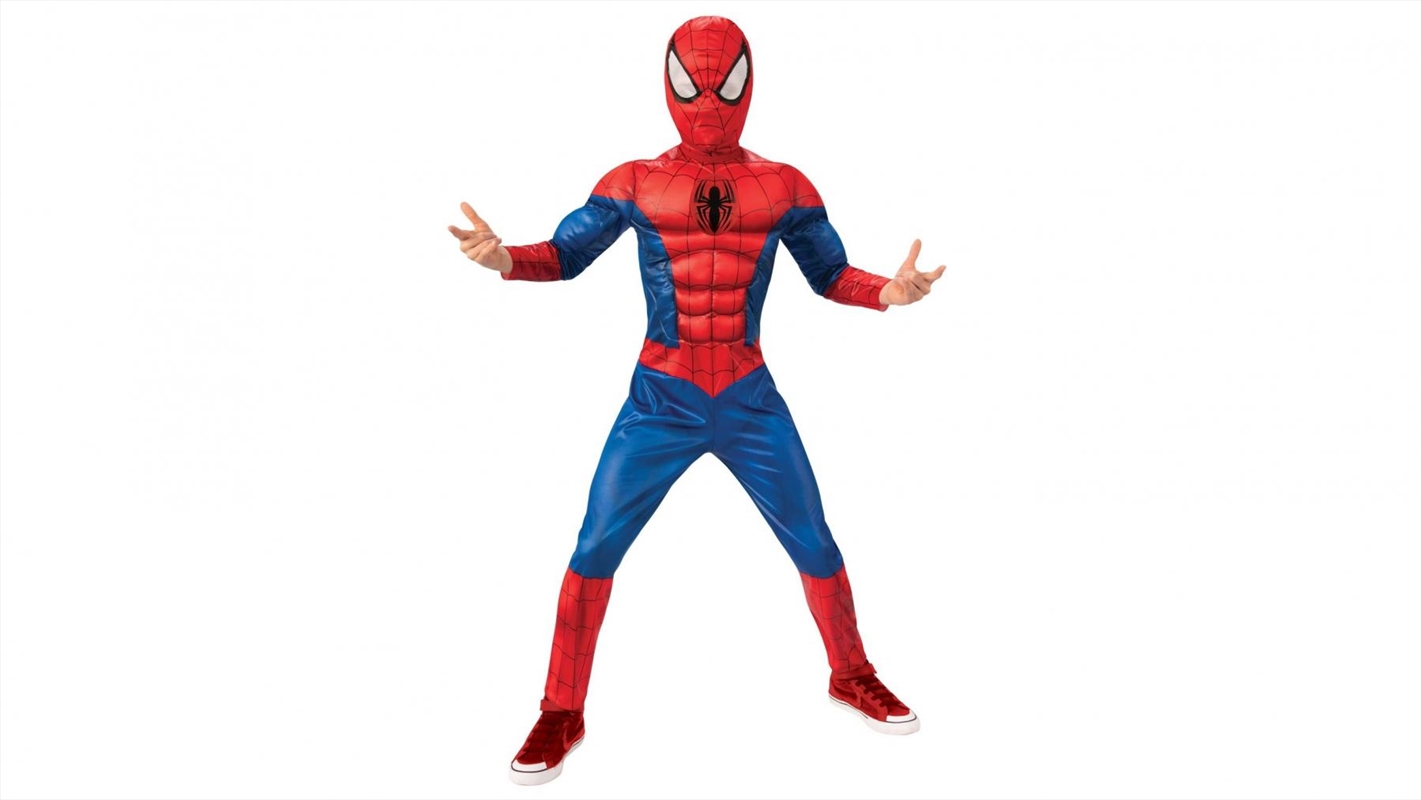 Spider-Man Deluxe Lenticular Costume - Size 6-8/Product Detail/Costumes