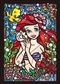Tenyo Disney the Little Mermaid Ariel Stained Glass Puzzle 266 pieces