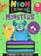 Neon Colouring Monsters