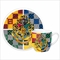 Harry Potter 4 House Mug And Saucer