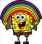 SpongeBob SquarePants - SpongeBob Rainbow Glitter Enamel Pin