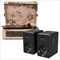 Crosley Voyager Bluetooth Portable Turntable - Floral + Bundled Majority D40 Bluetooth Speakers - Bl
