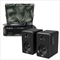 Crosley Voyager Bluetooth Portable Turntable - Botanical + Bundled Majority D40 Bluetooth Speakers -