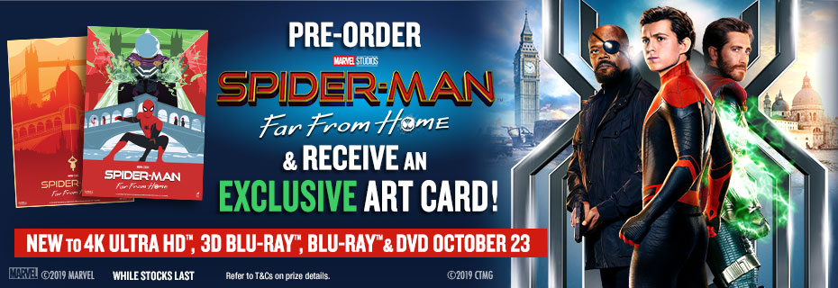 Pre-order Spider-Man Far From Home & Receive An Exclusive Art Card