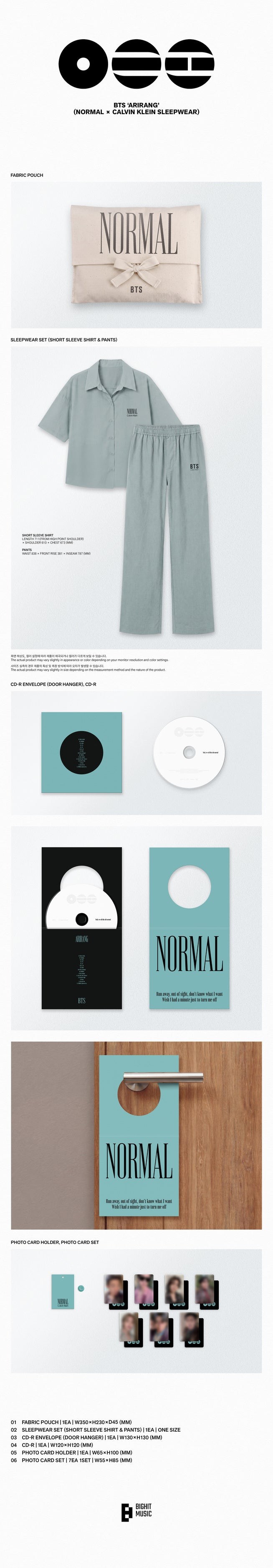 Buy Bts - Arirang 5th Album Normal X Calvin Klein Sleepwear Ver now!